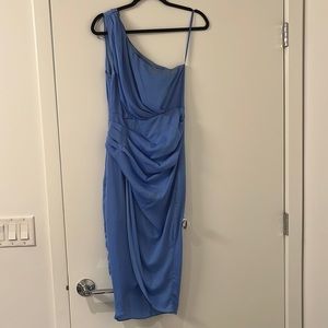 Anna Grace light blue midi dress